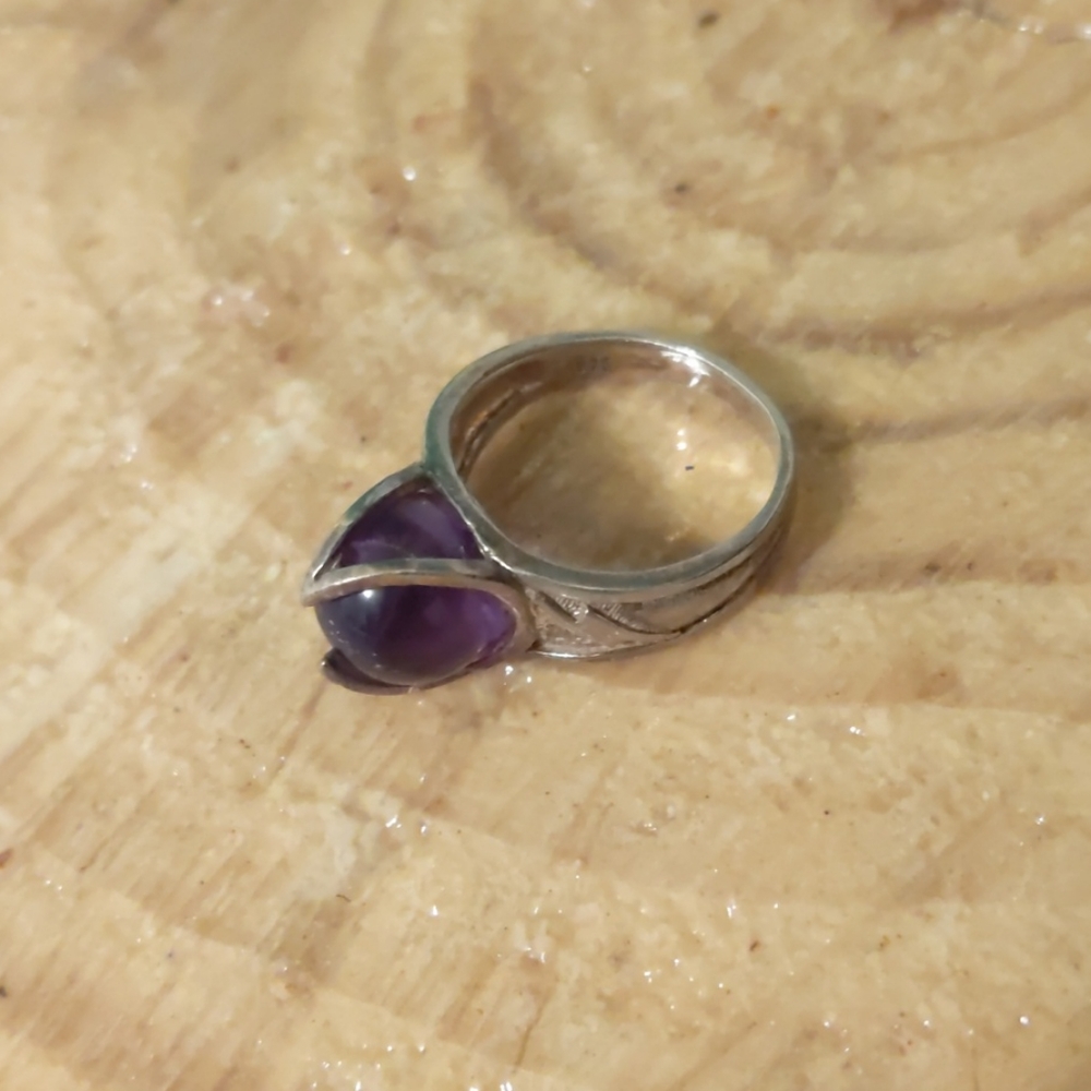 Sterling Silver 925 Amethyst Ring